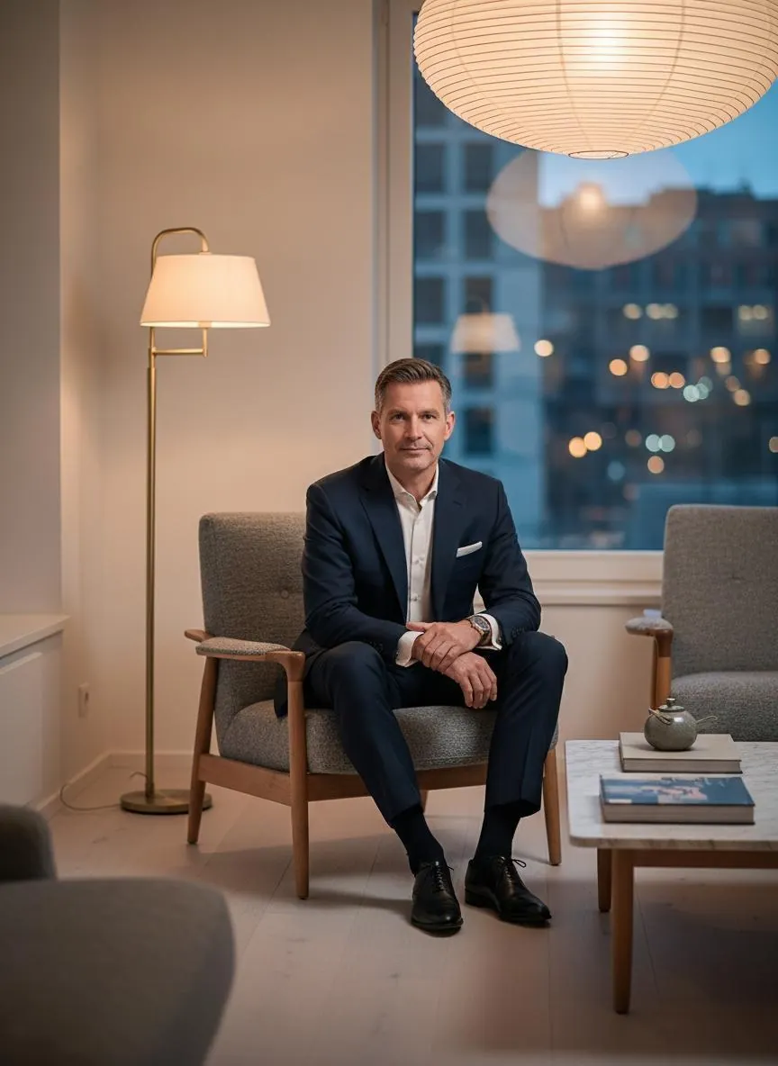 Tyylikäs sugar daddy laadukkaassa skandinaavisessa ympäristössä